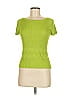 Chacok 100% Silk Green Short Sleeve Top Size 6 - photo 1