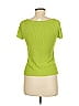 Chacok 100% Silk Green Short Sleeve Top Size 6 - photo 2