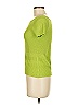 Chacok 100% Silk Green Short Sleeve Top Size 6 - photo 5