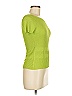 Chacok 100% Silk Green Short Sleeve Top Size 6 - photo 4