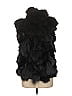 Adrienne Landau 100% Fox Black Faux Fur Vest Size M - photo 2
