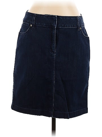 Dana Buchman Denim Skirt (view 1)