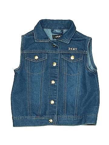 DKNY Denim Vest (view 1)
