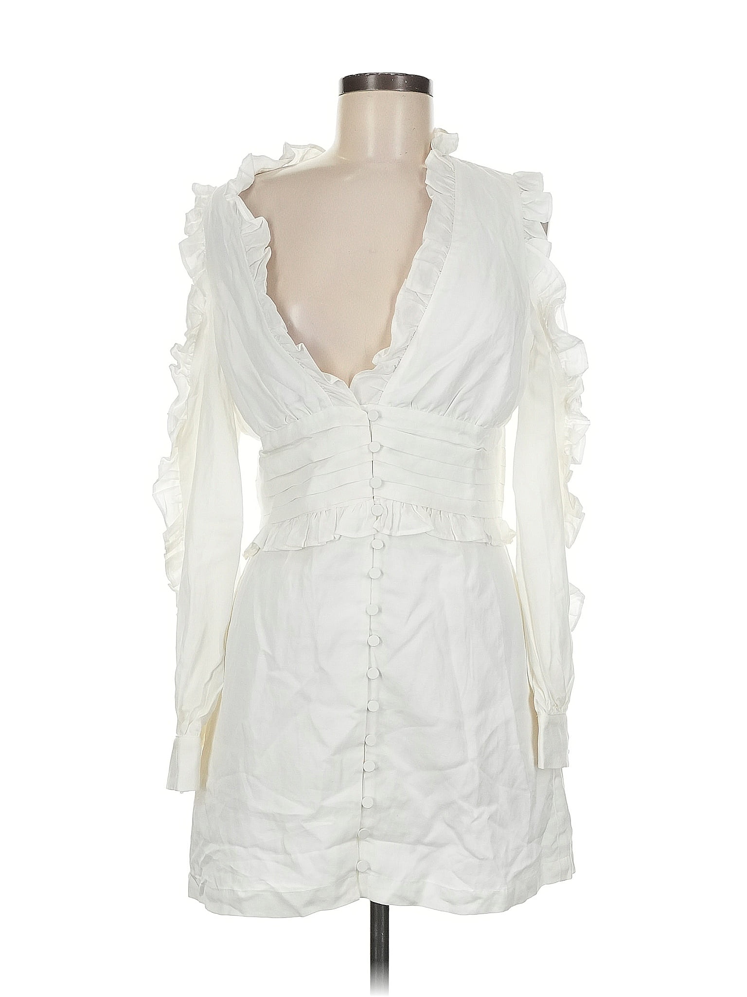 L&apos;academie los angeles White Cocktail Dress Size M