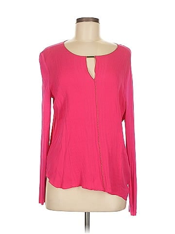 Elie Tahari Long Sleeve Silk Top (view 1)