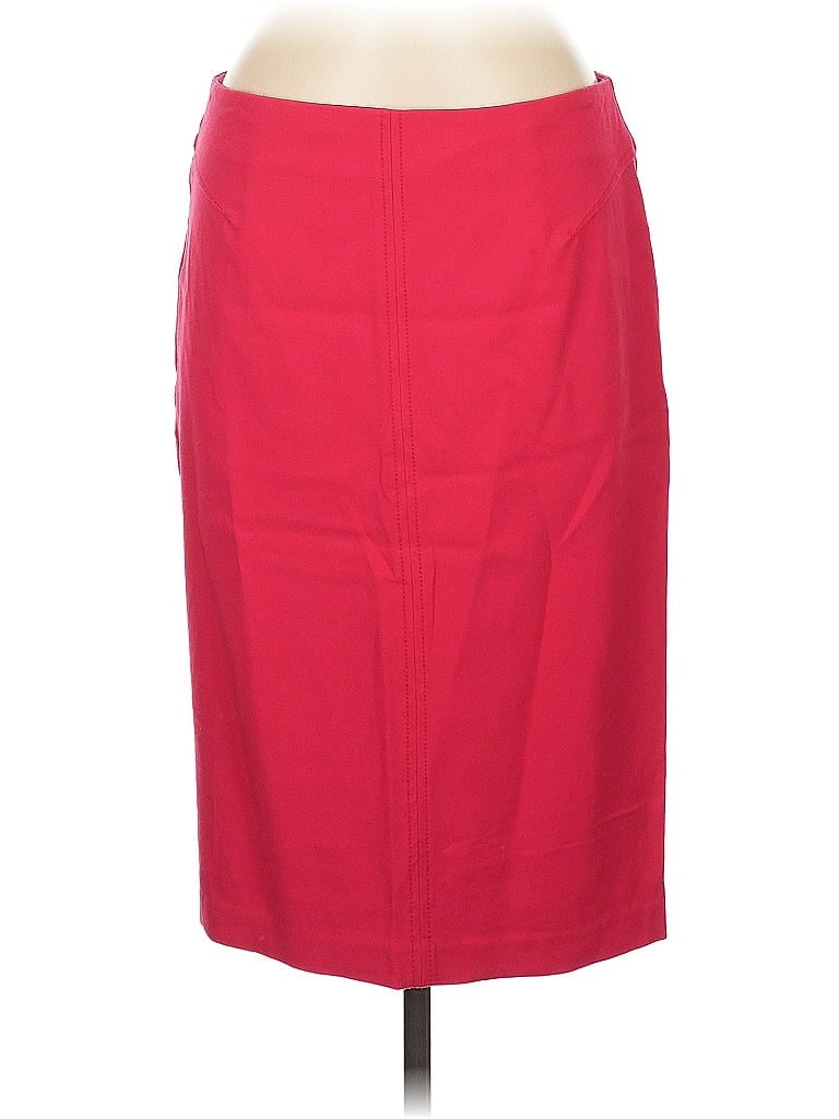 Pre-owned White House Black Market Formal Skirt In Red
