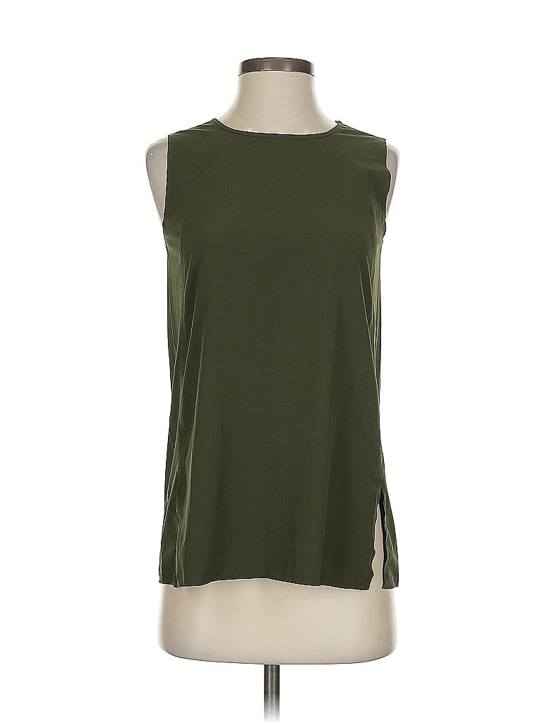Pre-owned Athleta Sleeveless Blouse In Green