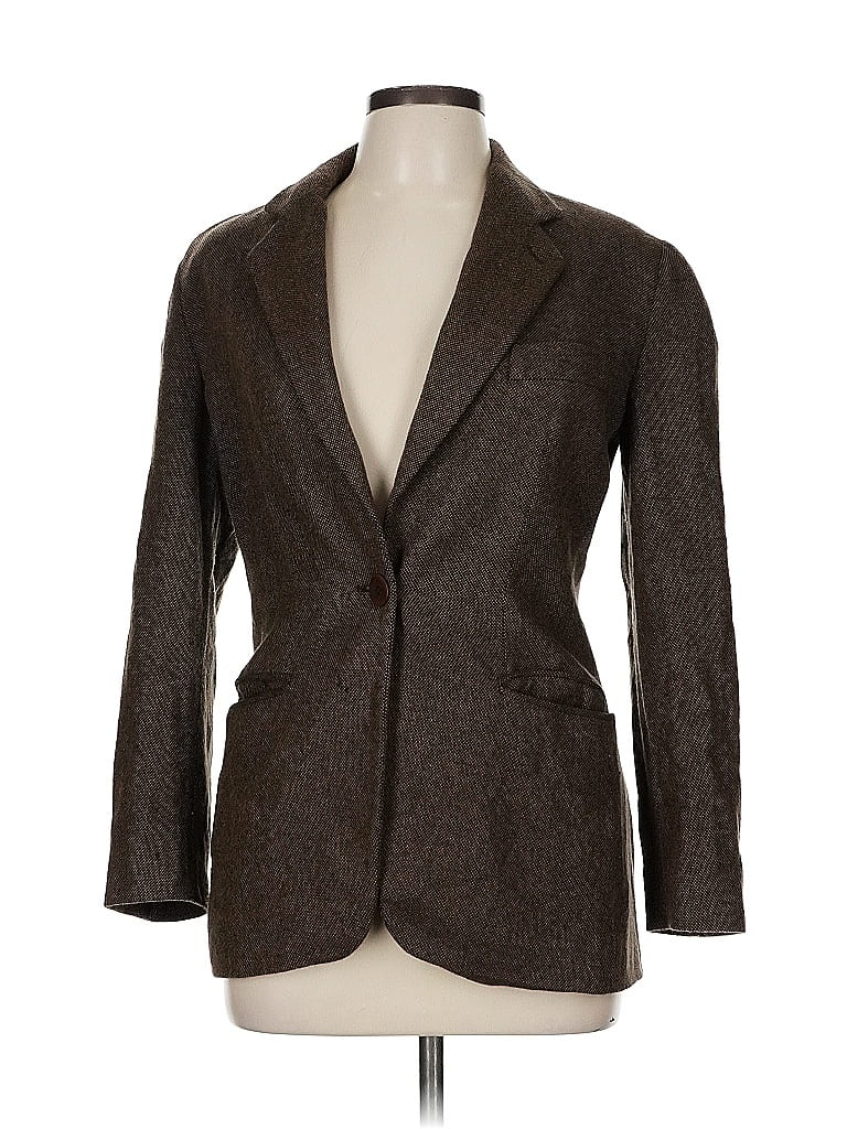 Giorgio Armani 100% Cashmere Tweed Brown Blazer Size EU (IT) 42 / US 6 - photo 1