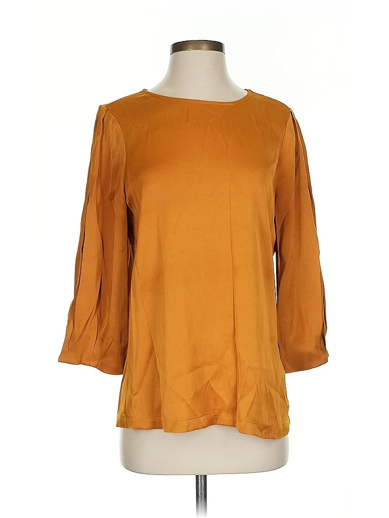 Pre-owned Karl Lagerfeld 3/4 Sleeve Blouse In Orange
