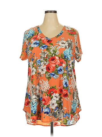 Cool Melon Short Sleeve Blouse (view 1)