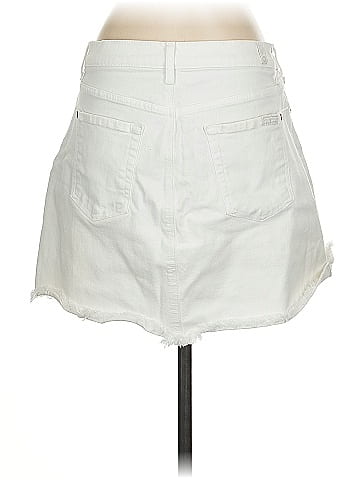 7 For All Mankind Denim Skirt (view 2)