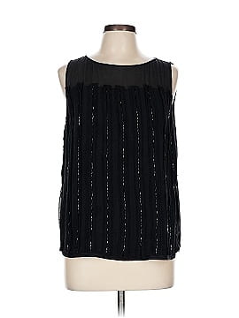 St. John Sleeveless Silk Top