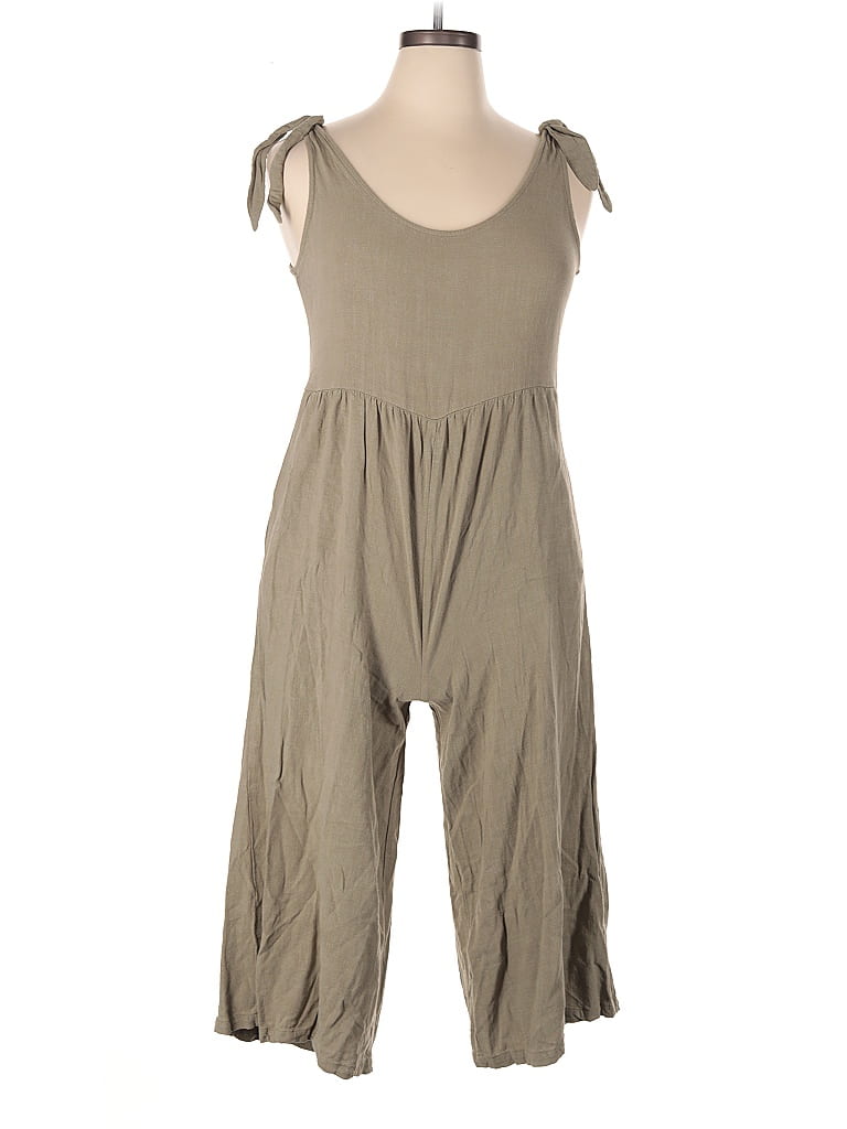 Pre-owned Rewind Jumpsuit In Brown