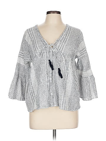 En Creme 3/4 Sleeve Blouse (view 1)