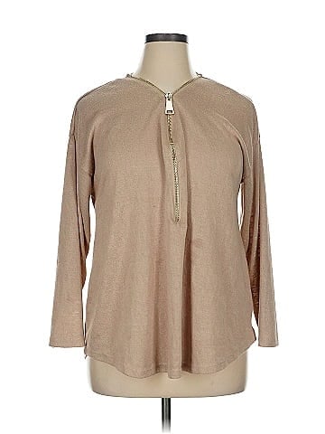 Carmen Carmen Marc Valvo Long Sleeve Top (view 1)