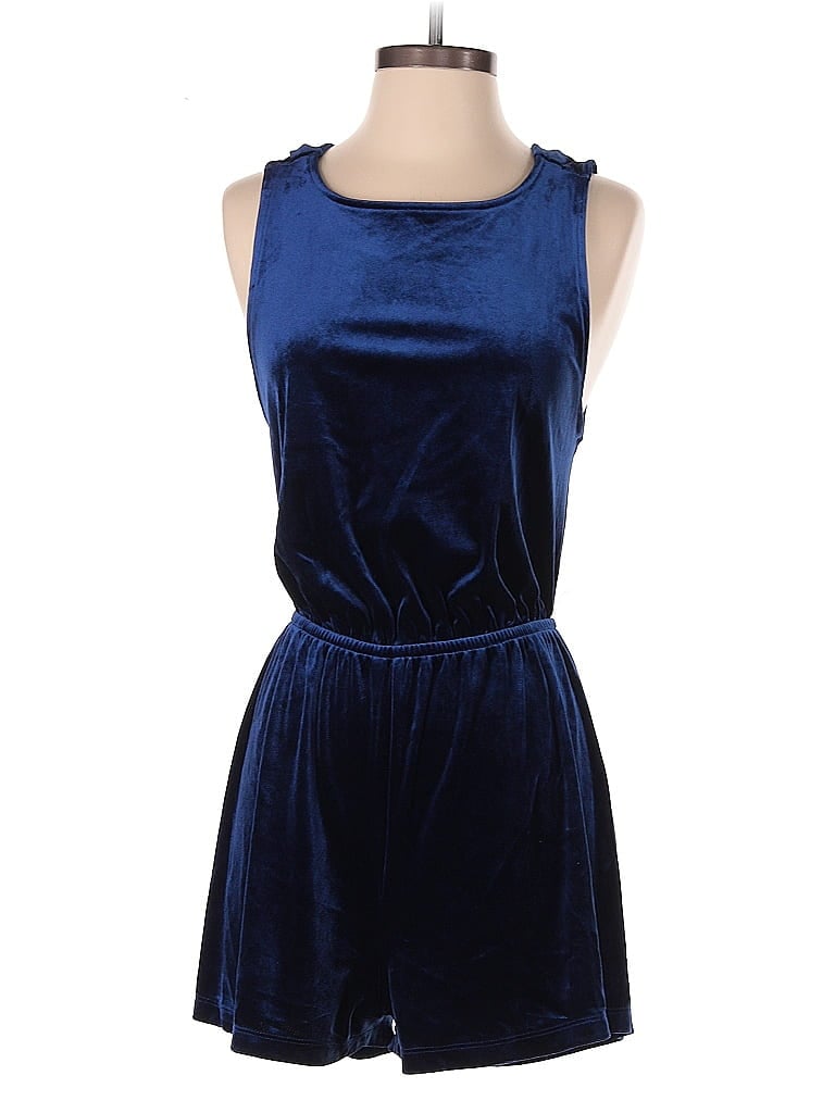 Pre-owned Silence And Noise Romper In Blue