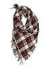 Unbranded Plaid Burgundy Ivory Scarf One size - photo 1