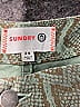Sundry 100% Cotton Paisley Gray Green Jeans Size 24 waist - photo 4