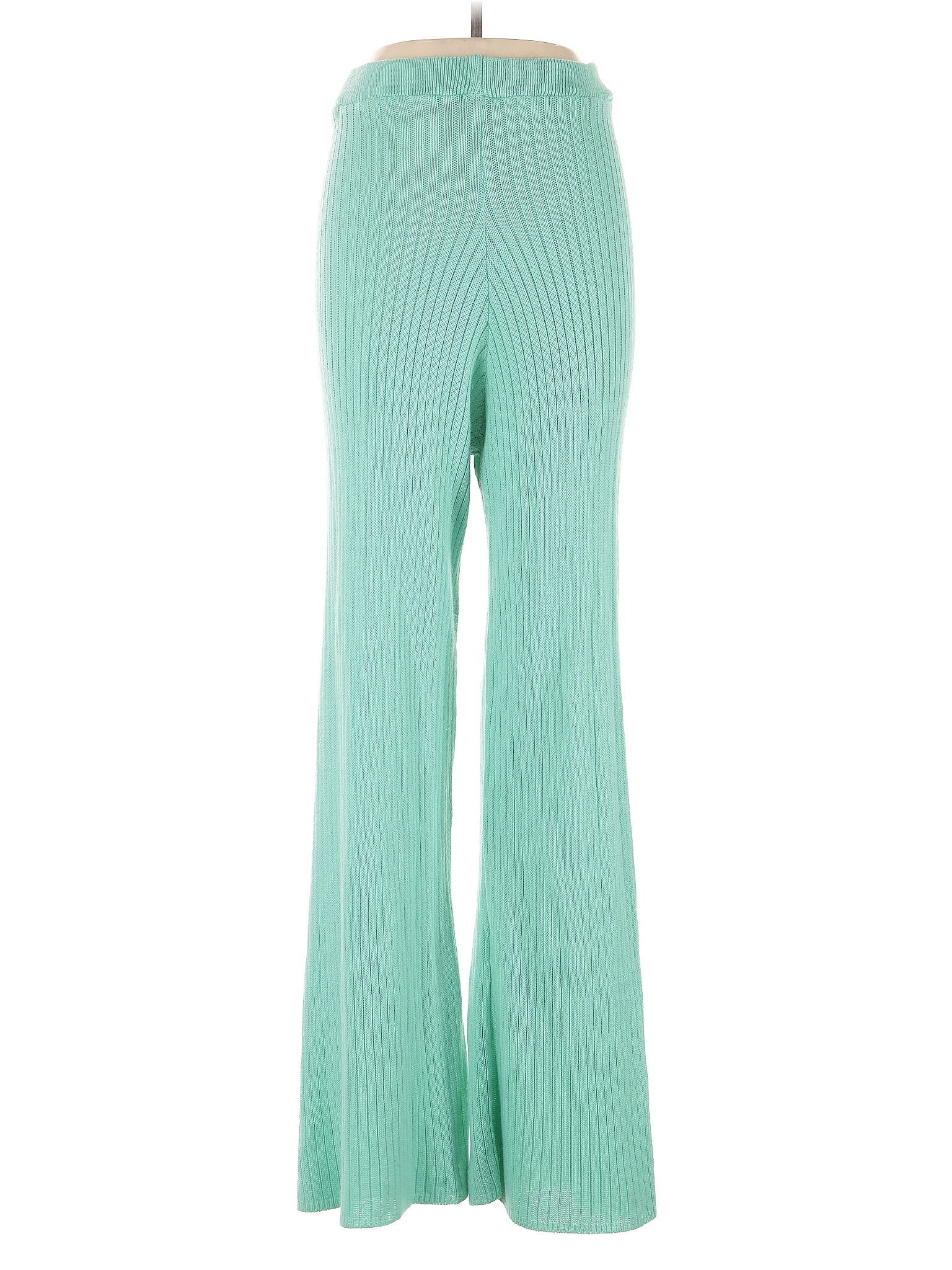 Nasty Gal Inc. 100% Acrylic Teal Green Casual Pants Size L