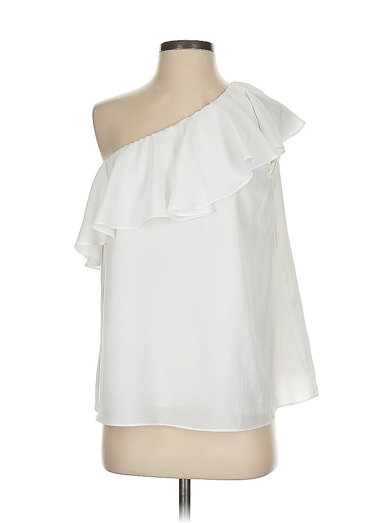 Pre-owned French Connection Sleeveless Blouse In White