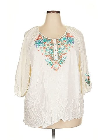C&C California 3/4 Sleeve Blouse (view 1)