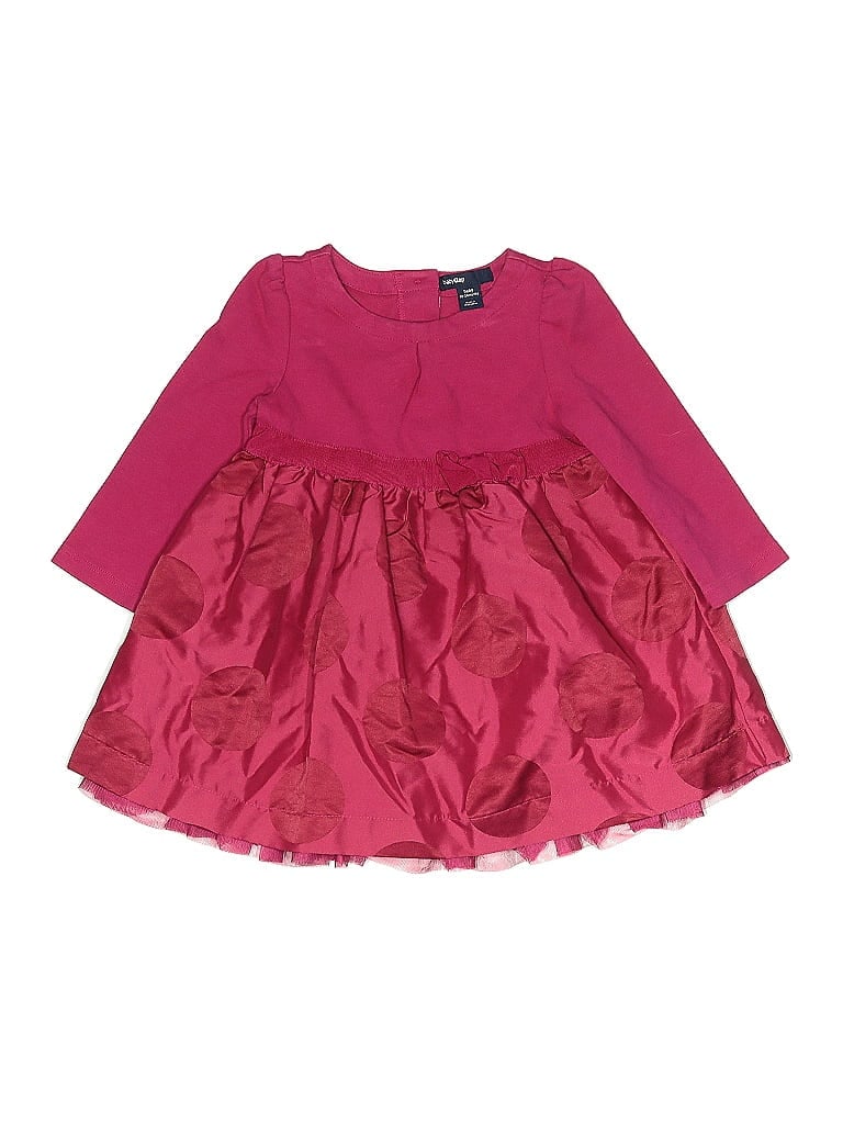 Click to view more detailed imagery on our partner's website Pre-owned Baby Gap Kids' Dress In Burgundy