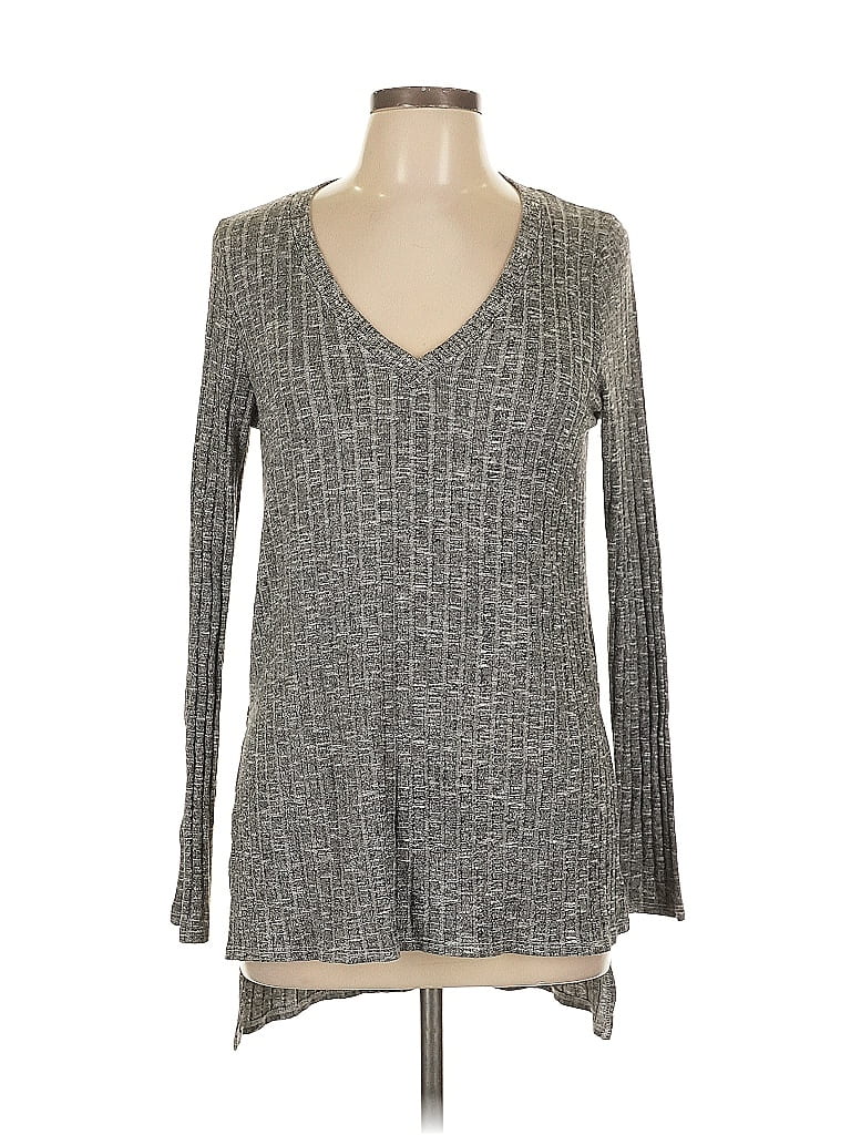 Pre-owned Deletta Long Sleeve T-shirt In Gray