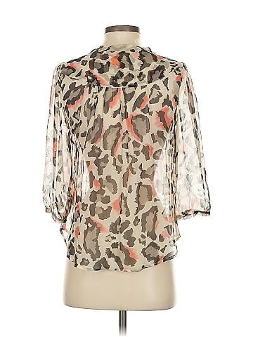 Maeve 3/4 Sleeve Silk Top (view 2)