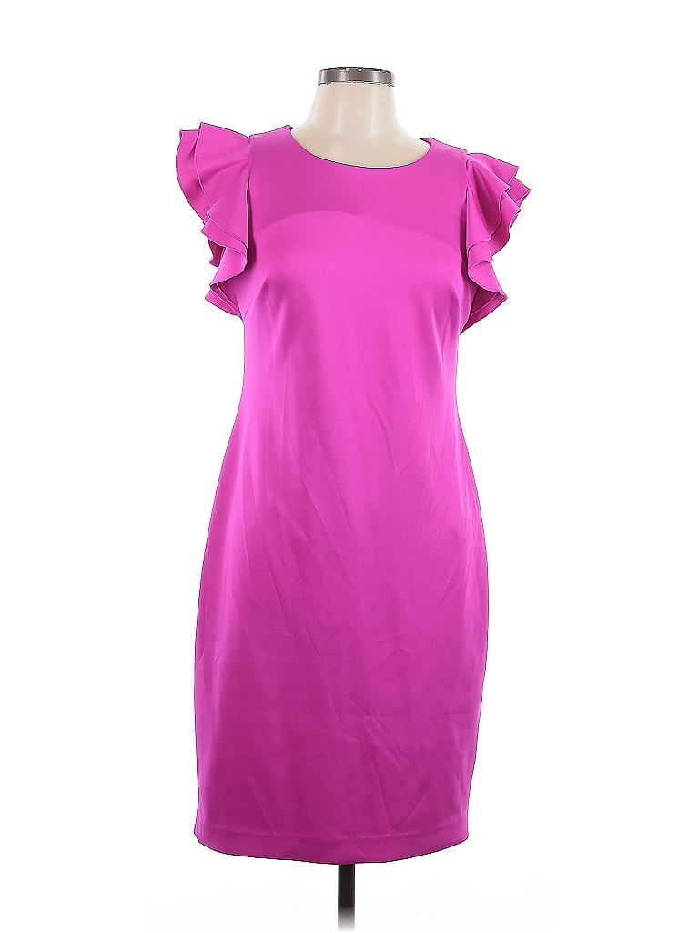 Pre-owned Andrew Marc Casual Dress In Pink