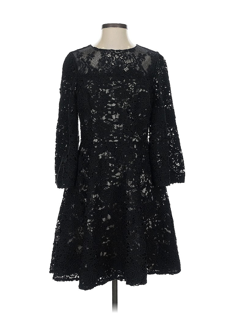 ML Monique Lhuillier 100% Polyester Black Cocktail Dress Size 4 - photo 1