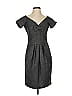 Peter Som Tweed Gray Cocktail Dress Size 4 - photo 1