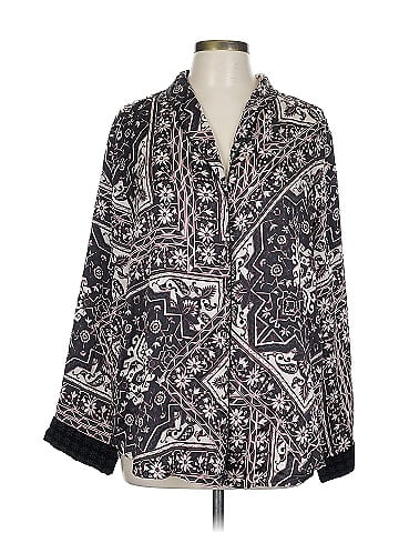 Johnny Was Long Sleeve Silk Top (view 1)