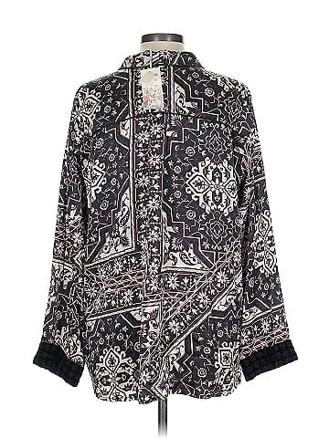 Johnny Was Long Sleeve Silk Top (view 2)