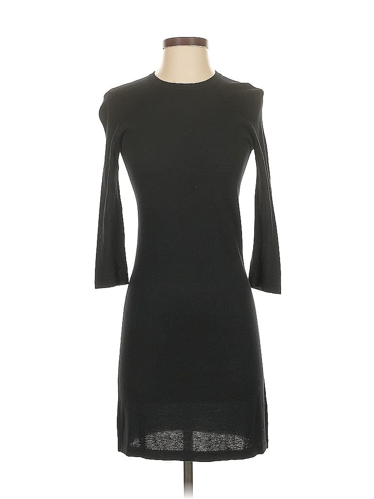Magaschoni Solid Black Casual Dress Size XS - photo 1