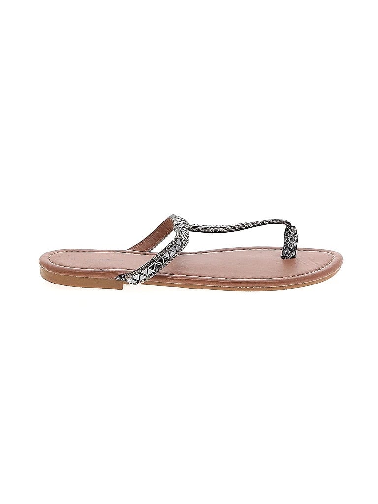 Pre-owned Assorted Brands Sandals In Gray