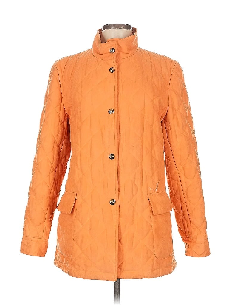 Pre-owned Dana Buchman Raincoat In Orange