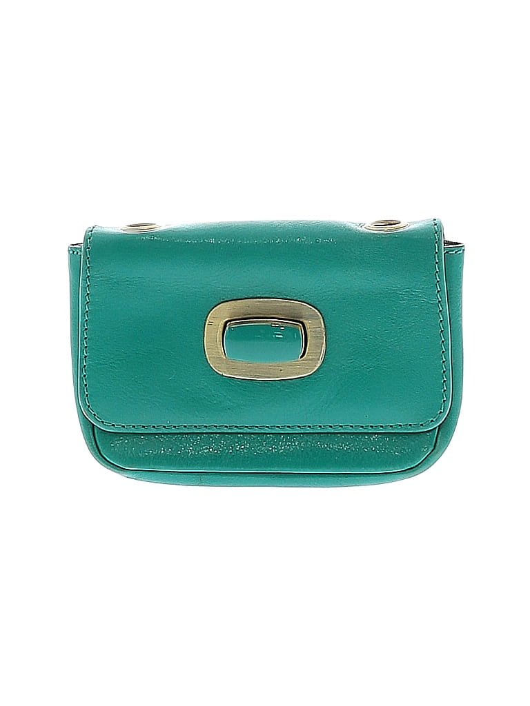 Hobo International 100% Leather Teal Leather Card Holder One size - photo 1