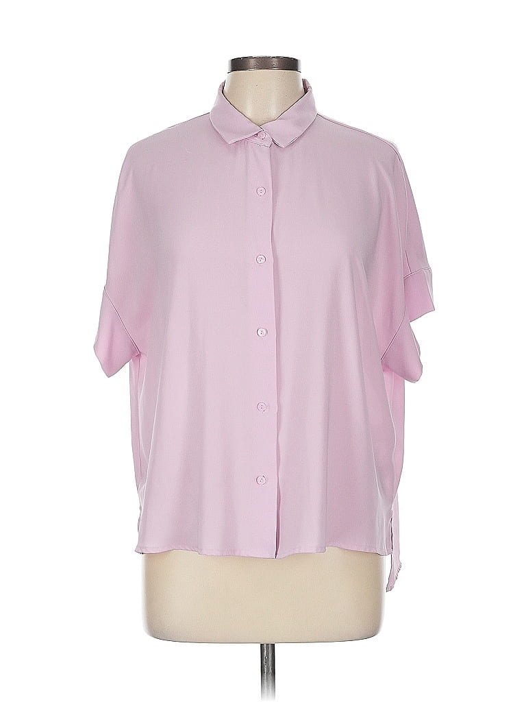 Pre-owned Rachel Zoe Tjx Short Sleeve Blouse In Pink