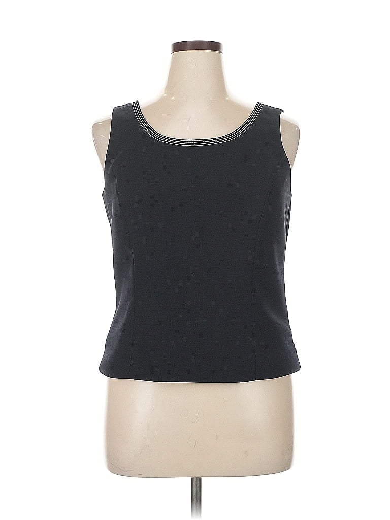 Pre-owned Kasper Sweater Vest In Black