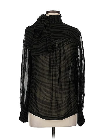 Proenza Schouler Long Sleeve Silk Top (view 1)