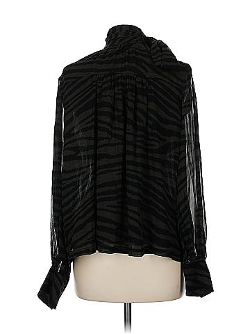 Proenza Schouler Long Sleeve Silk Top (view 2)