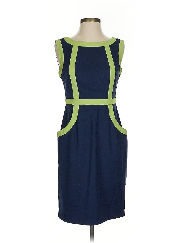Pre-owned Connected Apparel Cocktail Dress In Blue
