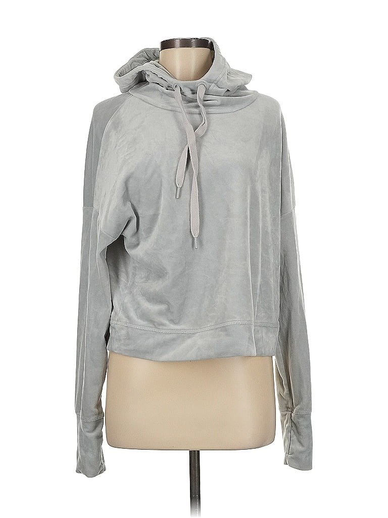 Pre-owned Offline By Aerie Pullover Hoodie In Silver