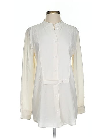 Equipment Long Sleeve Silk Top (view 1)