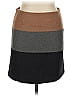 Amanda + Chelsea Color Block Brown Casual Skirt Size 14 - photo 1
