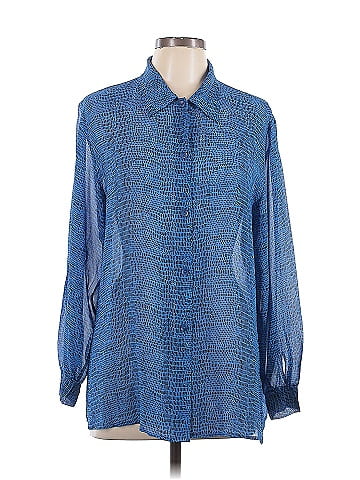 Madison Long Sleeve Silk Top (view 1)