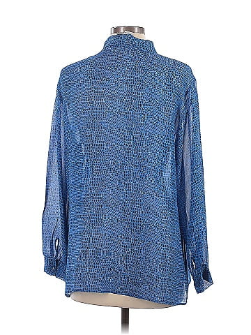 Madison Long Sleeve Silk Top (view 2)