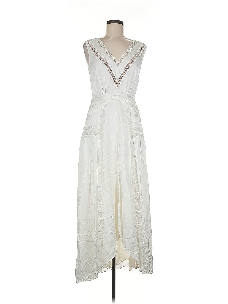 Self-Portrait Gray Viscose Casual Dress