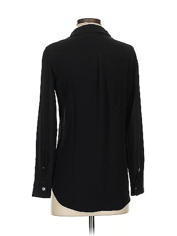 Equipment Long Sleeve Silk Top (view 2)