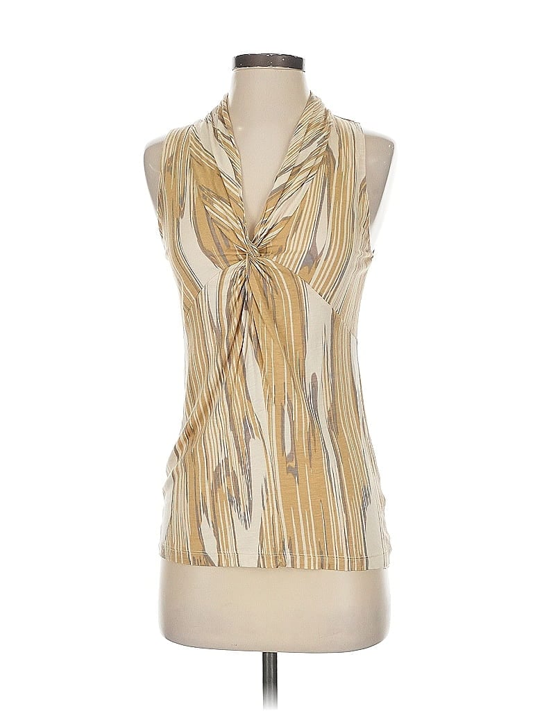 Pre-owned Banana Republic Sleeveless Blouse In Gold